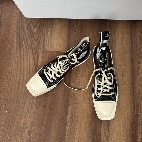 Rick Owens Drkshdw Black Converse Edition Turbodrk Chuck 70 - Picture 4 of 8